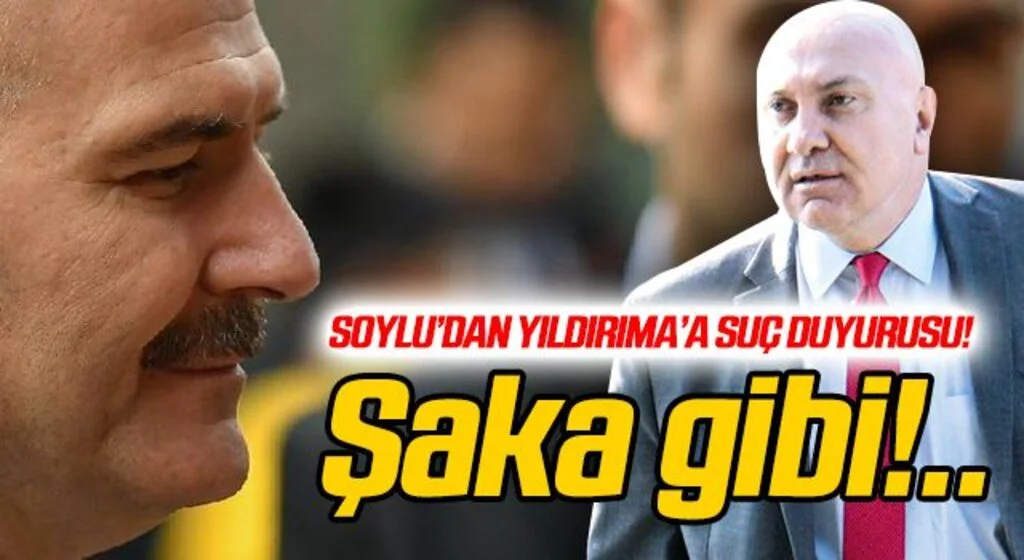 Bakan Soylu'dan, Samsunspor Başkanı Yıldırım'a suç duyurusu!