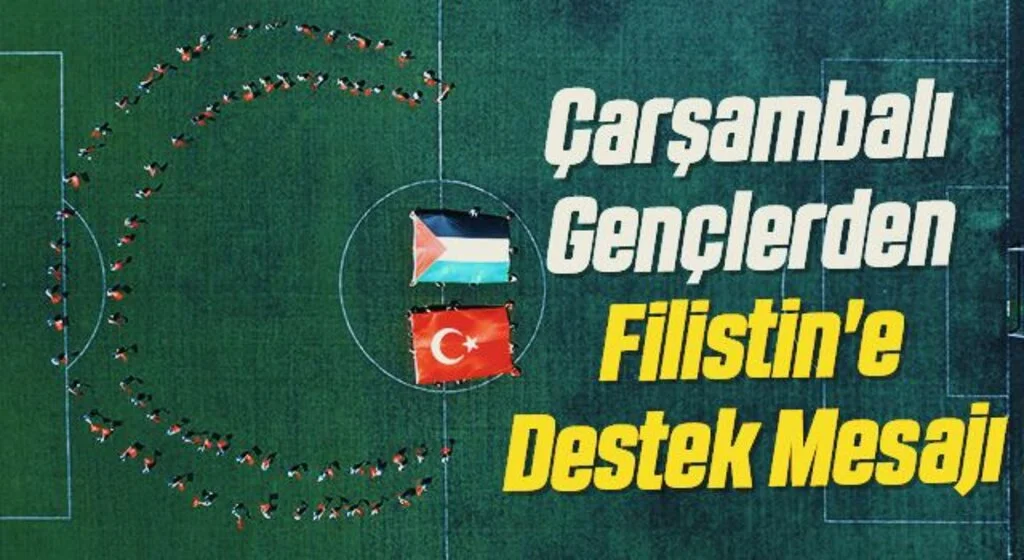 Çarşambalı Gençlerden Filistin'e Destek Mesajı