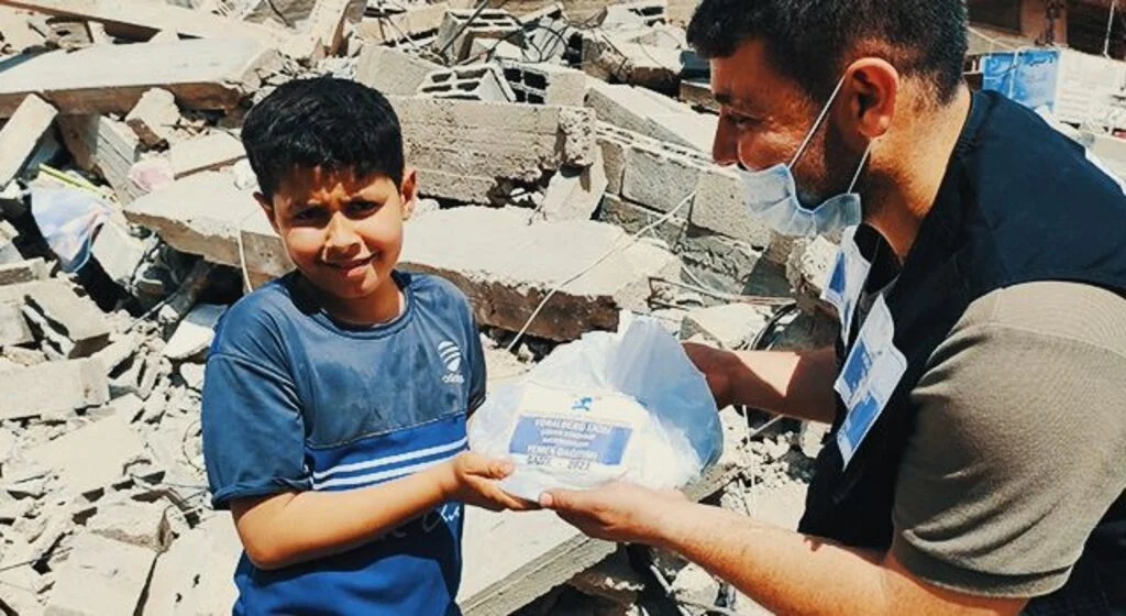 Gurbetçi kadınlardan Gazze'ye gıda ve yaşam malzemesi yardımı