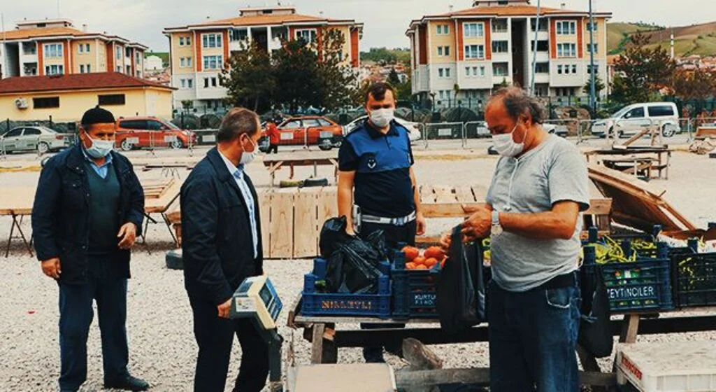 Havza’da zabıtadan pazar yerinde sıkı denetim