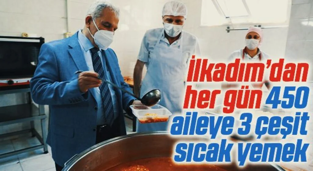 İlkadım’dan her gün 450 aileye 3 çeşit sıcak yemek