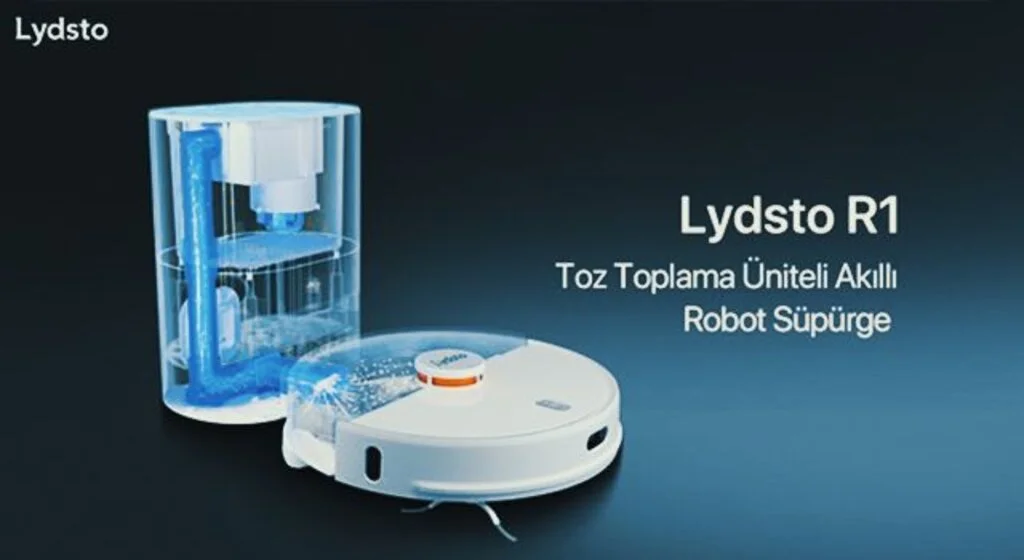 Lydsto R1 Kendi Kendini Boşaltan Robot Süpürge  Çapraz Süpürmeye Son