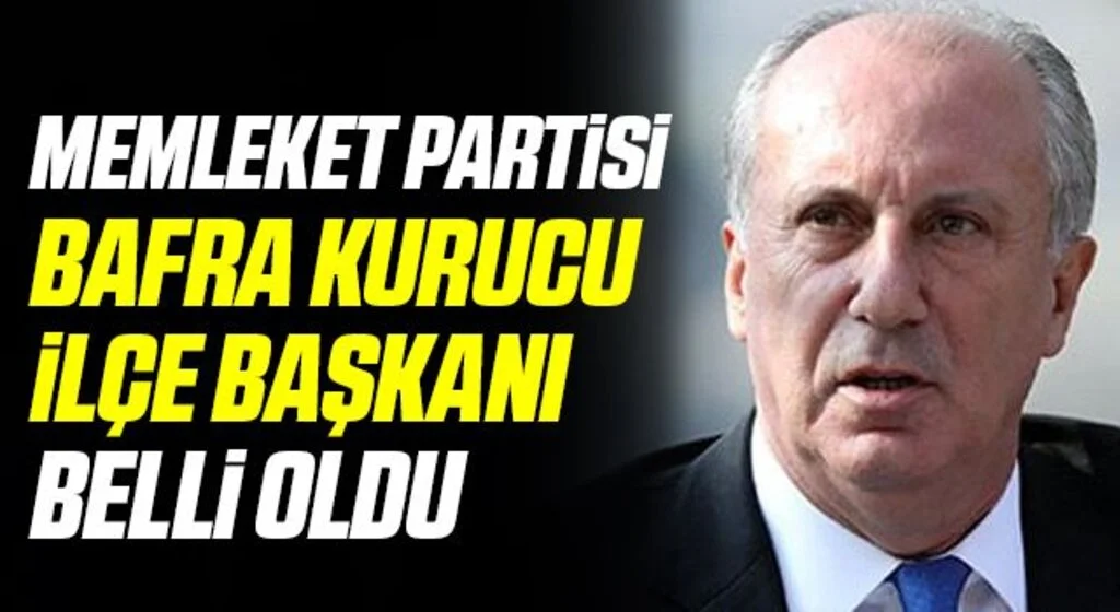 Memleket Partisi Bafra Kurucu İlçe Başkanı Mustafa Akın Oldu