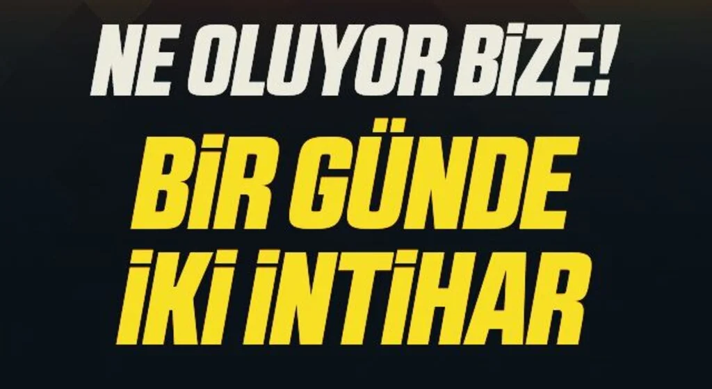 Ne oluyor bize! Samsun'da Bir günde iki intihar