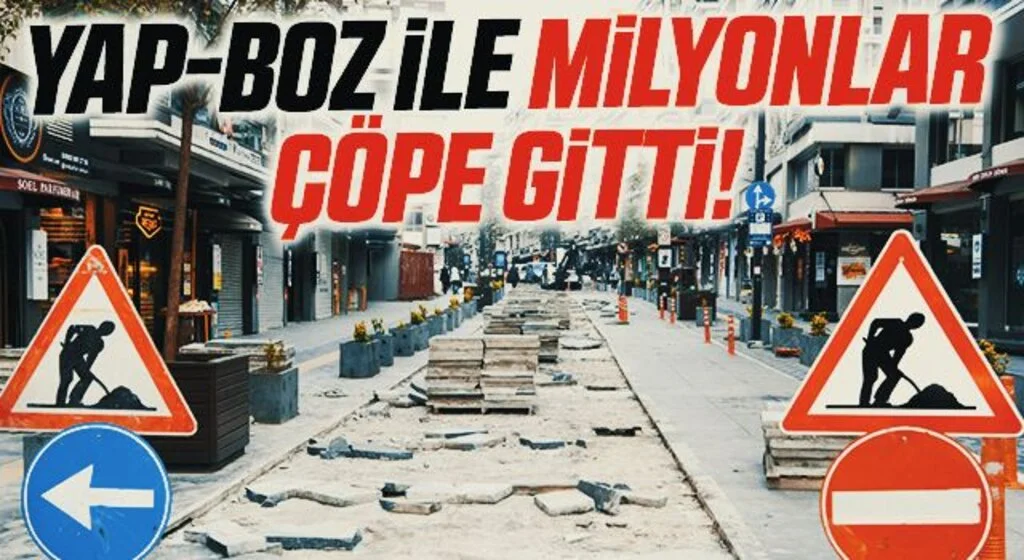 Samsun Çiftlik Caddesi'nde Yap-Boz İle Milyonlar Çöpe Gitti!