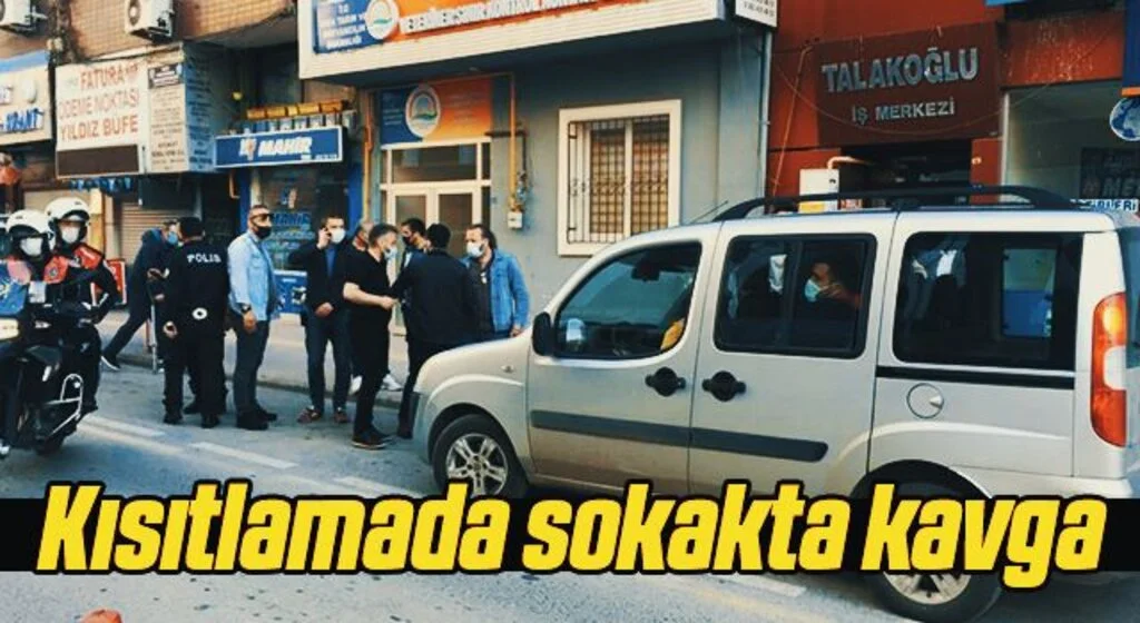 Samsun'da Kısıtlamada sokakta kavga
