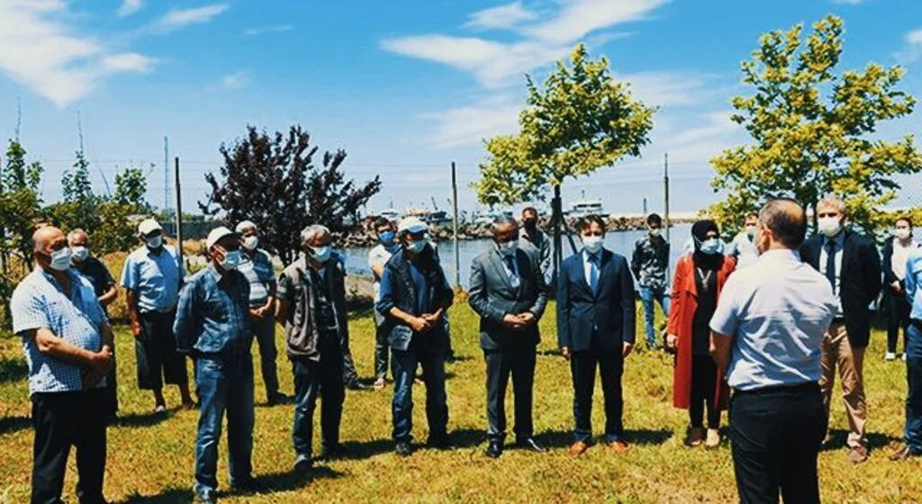 Samsun'da Küçük Balıkçıya Ağ Desteği