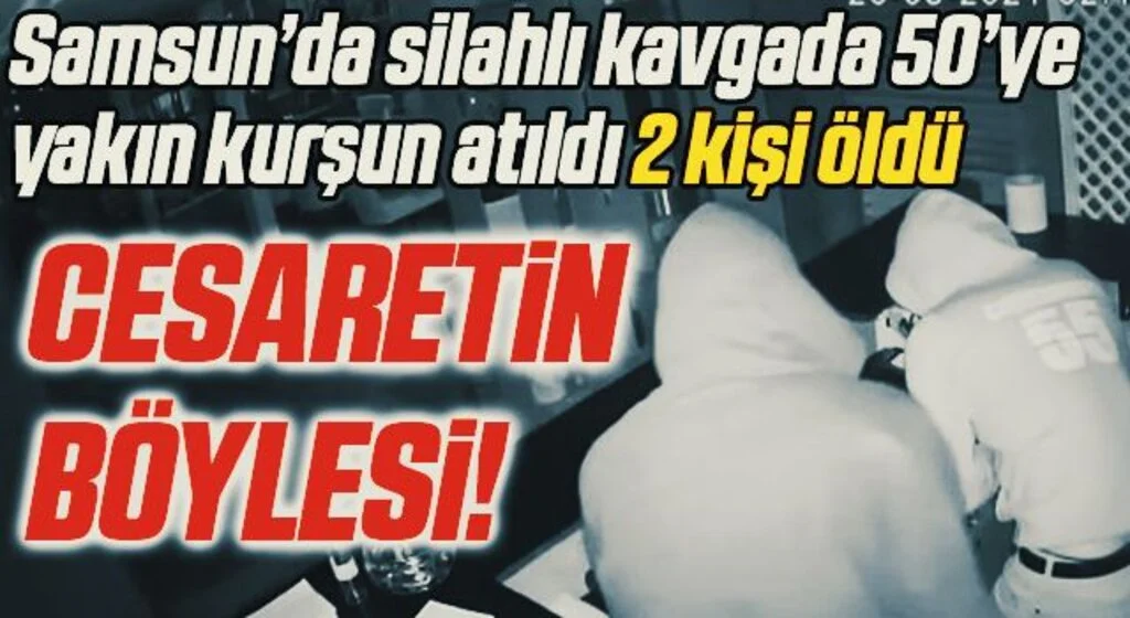 Samsun'da Silahlı kavga gecesi, olay yerinin karşısındaki iş yerini soydular