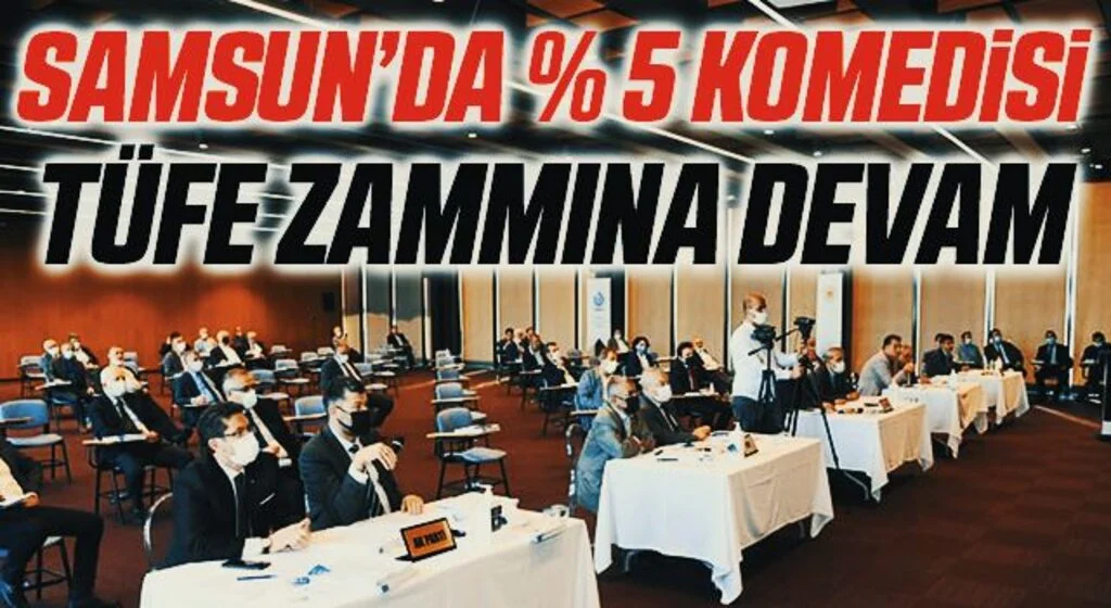 Samsun'da Suda İndirim! TÜFE Zammına Devam