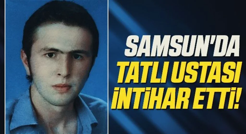 Samsun'da Tatlı ustası tabancayla kendini vurdu