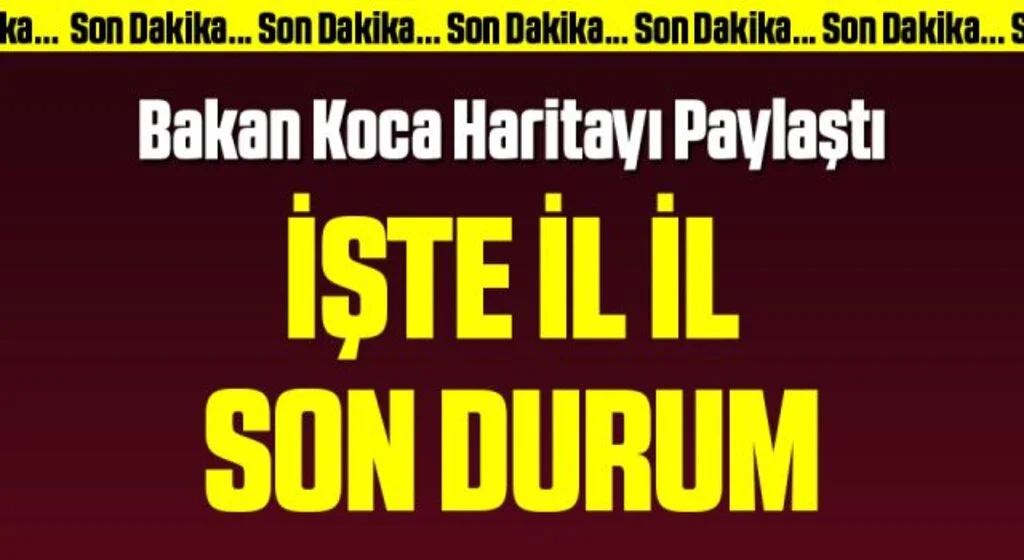 Son dakika! Bakan Koca, illere göre haftalık vaka sayısını açıkladı