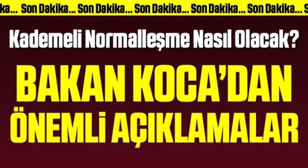 Son dakika! Bilim Kurulu toplantısının ardından Bakan Koca'dan önemli açıklamalar