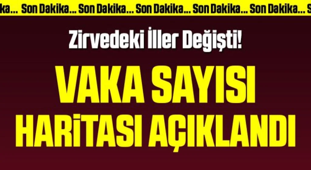 Son dakika: İllere göre haftalık vaka sayısı haritası açıklandı