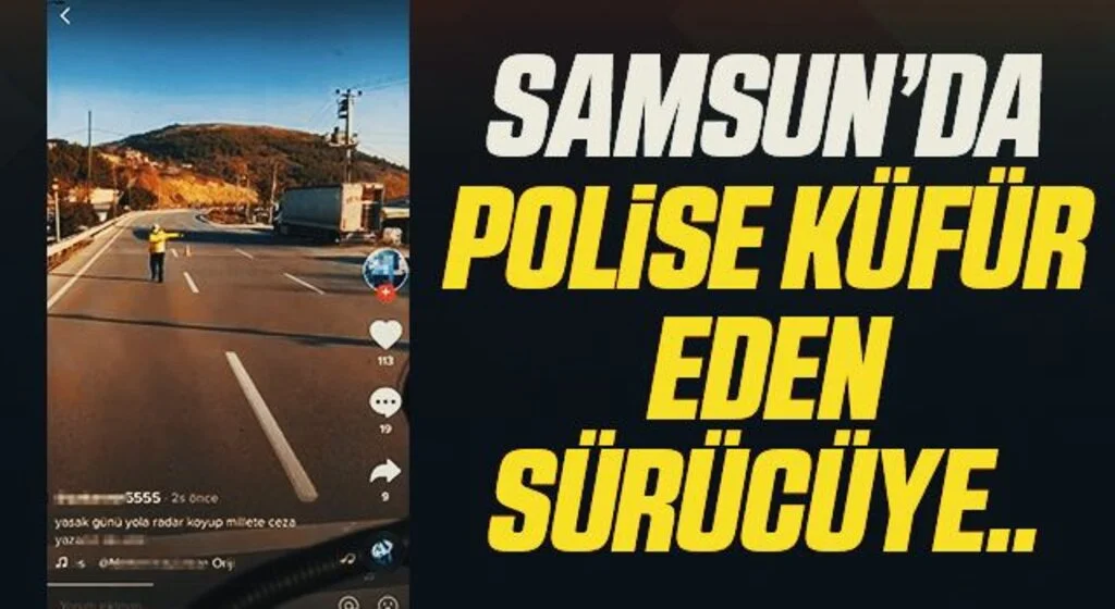 Sosyal medyada canlı yayın yaparken kendisini durduran polislere küfreden tır sürücüsüne 1 yıl 9 ay 26 gün hapis