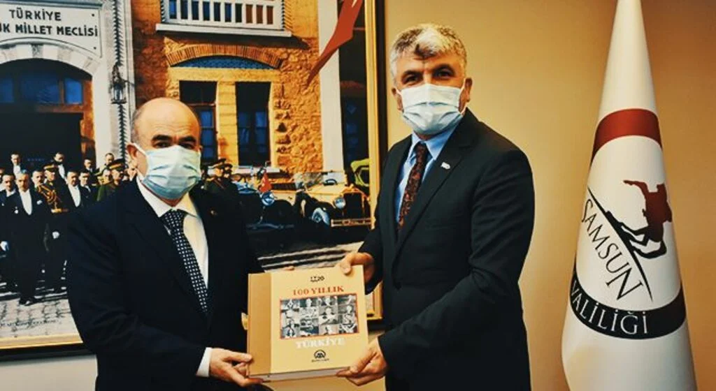 AA Samsun Bölge Müdürü Sansar'dan Vali Dağlı ve Emniyet Müdürü Urhal'a ziyaret