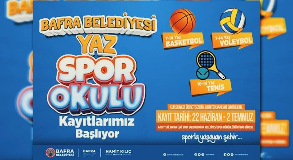 Bafra’da yaz spor okulları açılıyor