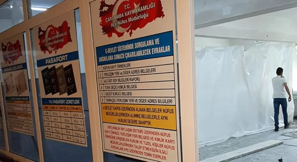Çarşamba Nüfus Müdürlüğü’nde tadilat