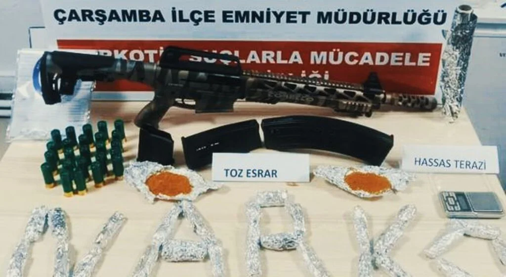 Çarşamba'da uyuşturucu operasyonu: 1 gözaltı