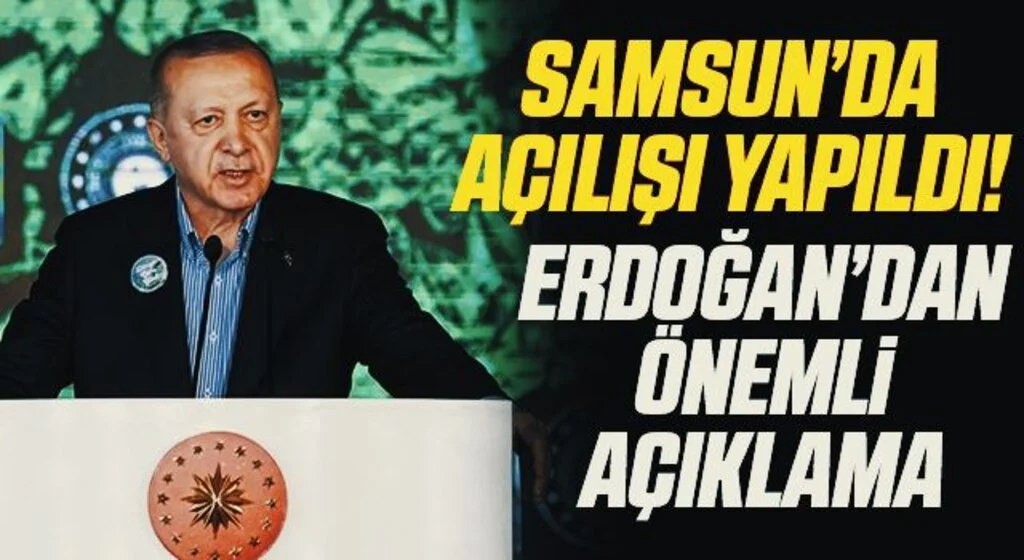 Cumhurbaşkanı Erdoğan, Samsun Kuş Cenneti tanıtımına canlı bağlandı