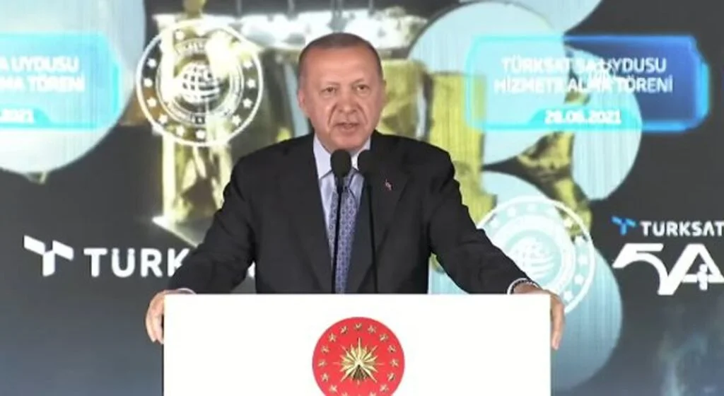 Cumhurbaşkanı Erdoğan Türksat 5A Uydusu'nu hizmete aldı