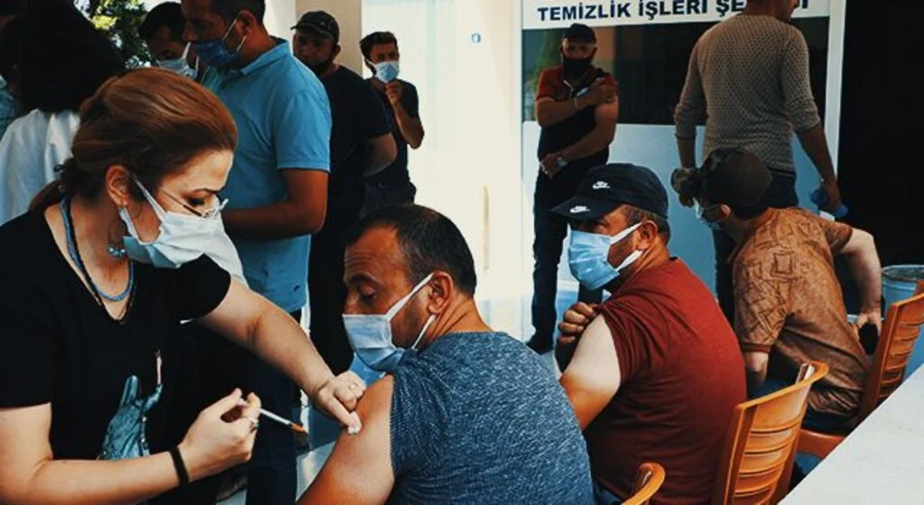 Havza Belediyesi'nde personel aşılandı