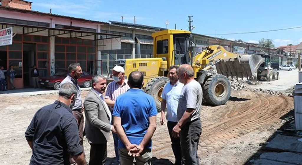 Havza’da sanayi sitesinde altyapı ve yol çalışması başladı