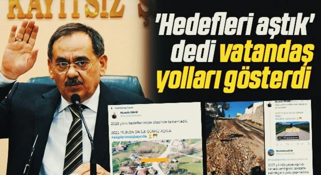 'Hedefleri aştık' dedi vatandaş yolları gösterdi 