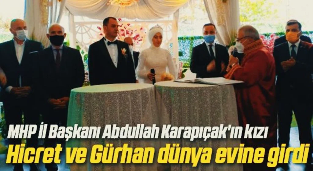 Hicret ve Gürhan dünya evine girdi