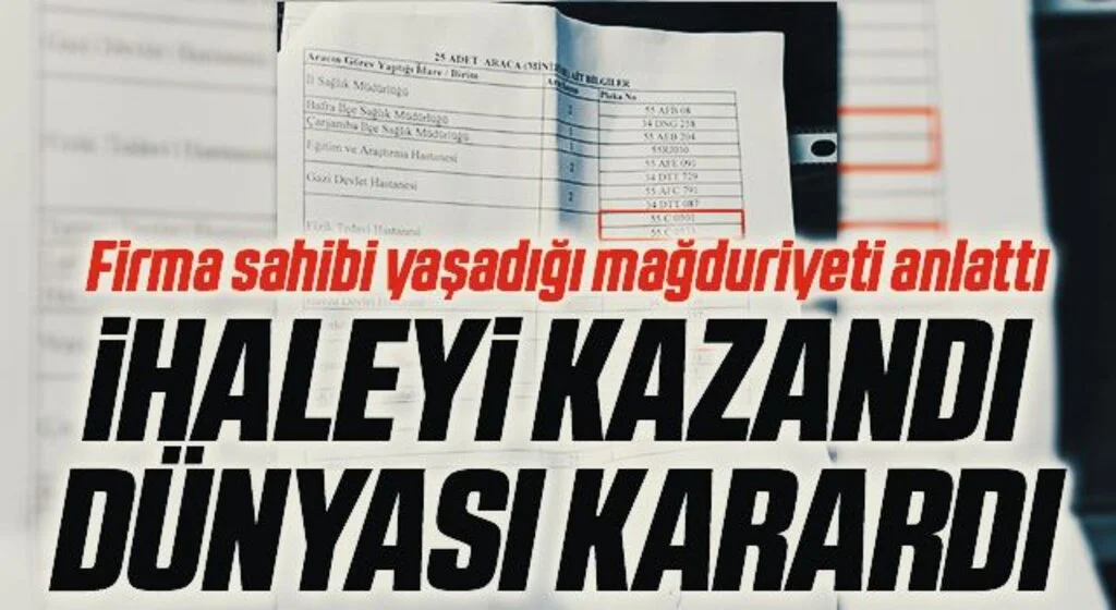 İhaleyi kazandı dünyası karardı