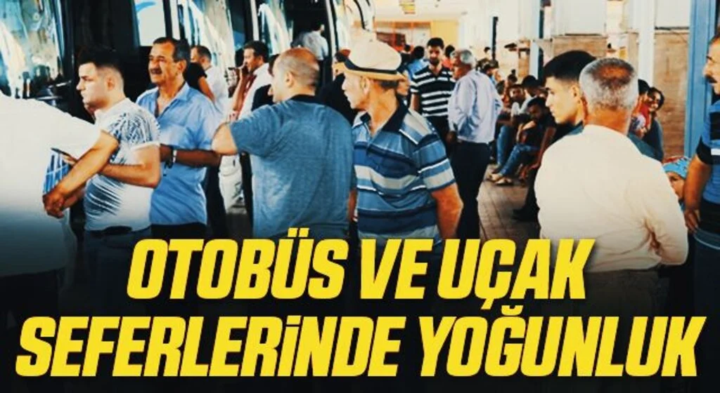 Kısıtlamaların kalkacağı açıklamasıyla otobüs ve uçak seferlerinde yoğunluk yaşandı