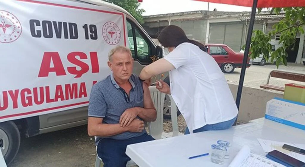 ‘Mavi’ ilçede sanayide aşı çalışması