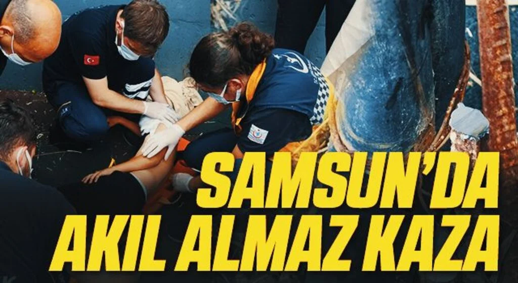 Samsun'da 9 Yaşındaki Çocuğun Yanağına Demir Saplandı!