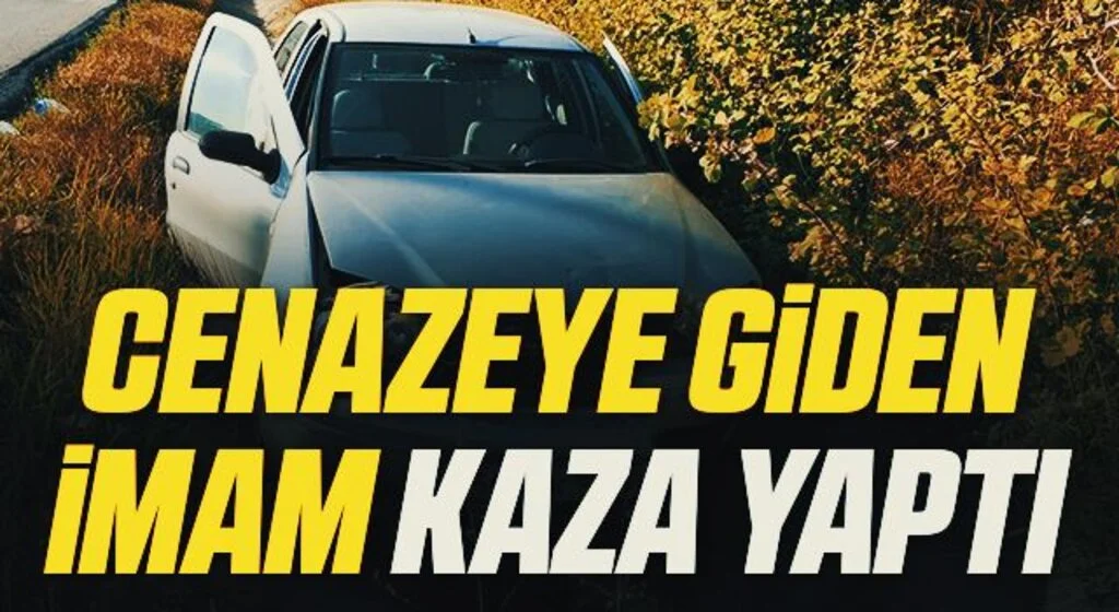 Samsun'da Cenazeye giden imam kaza yaptı