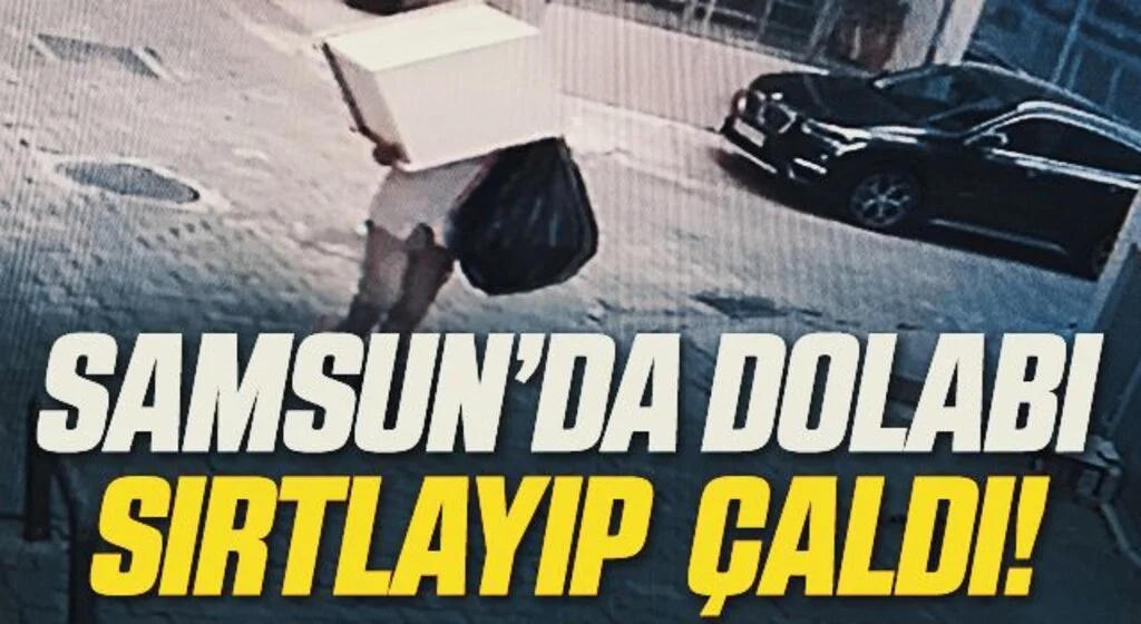 Samsun'da Fırının metal dolabını çalan hırsız kameraya yakalandı