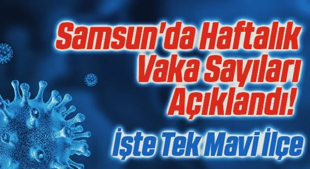 Samsun'da Haftalık Vaka Sayıları Açıklandı! İşte Tek Mavi İlçe