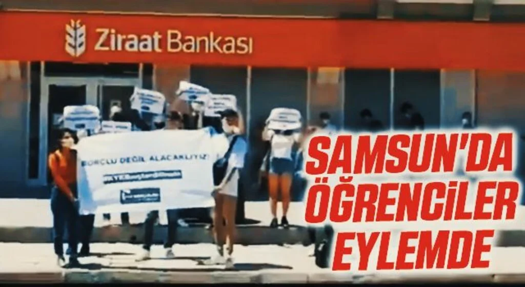 Samsun'da Öğrenciler Eylemde