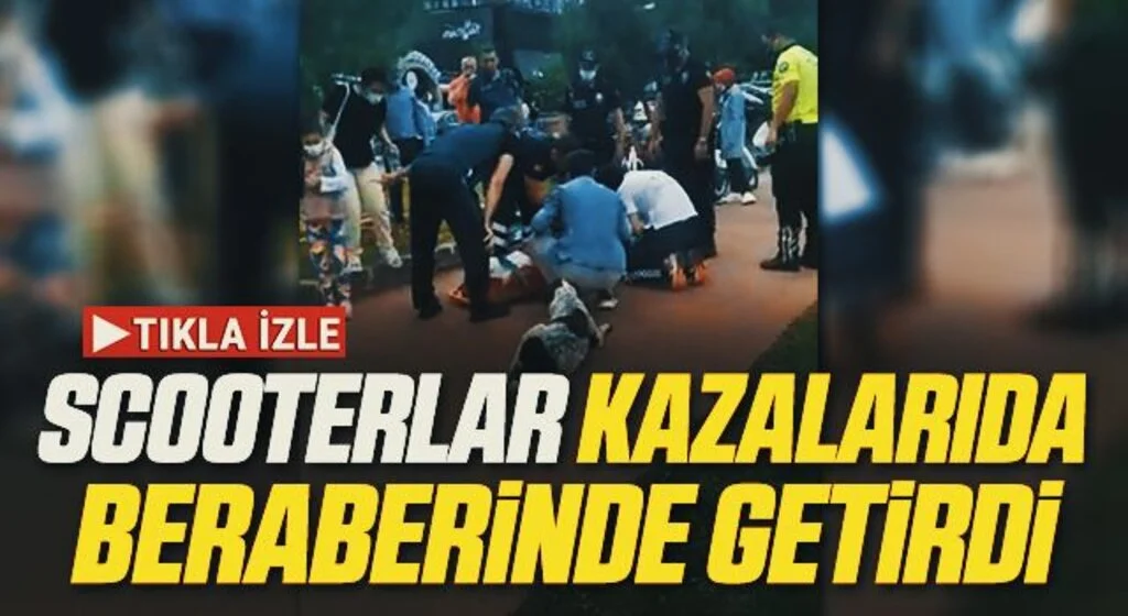Samsun'da Scooterlar kazalarıda beraberinde getirdi