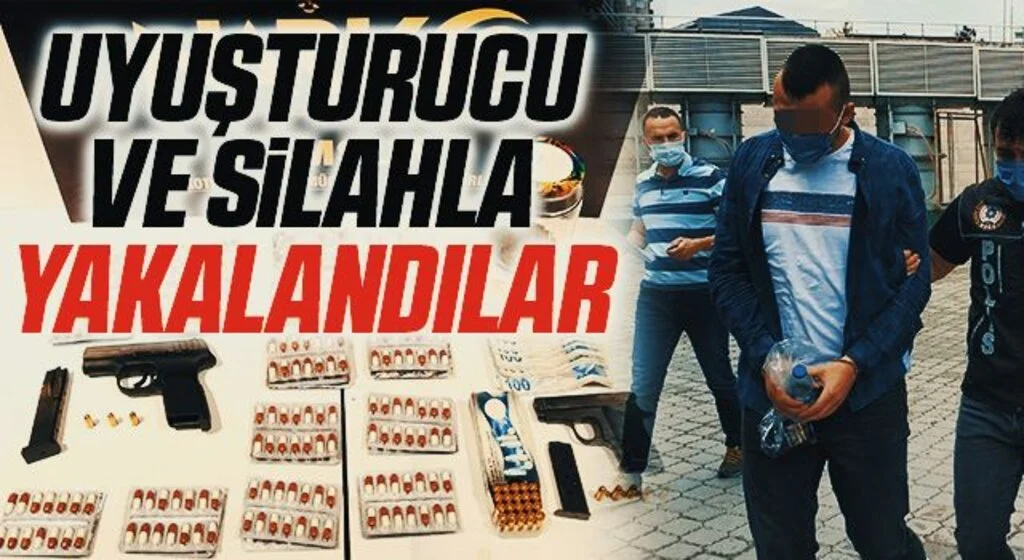 Samsun'da uyuşturucu ve silahla yakalanan 2 kişi gözaltına alındı