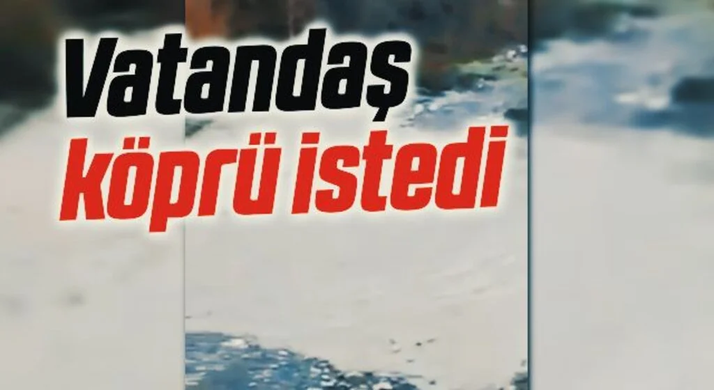Samsun'da Vatandaş köprü istedi