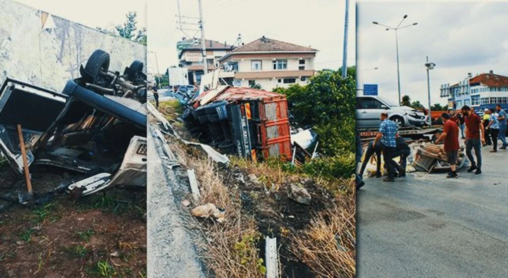 Samsun'da Yollar kan gölüne döndü 