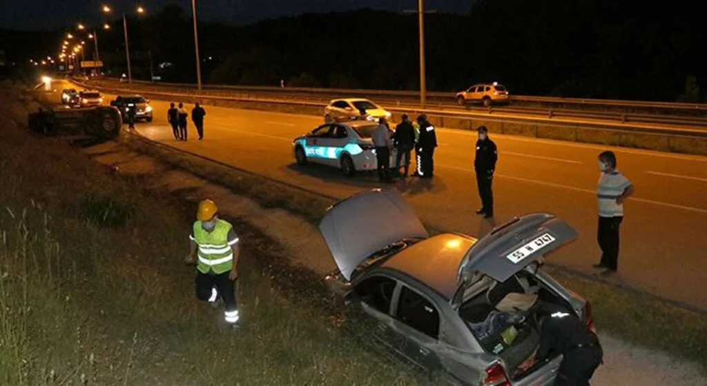 Samsun'da Zincirleme Kaza! 2 Yaralı