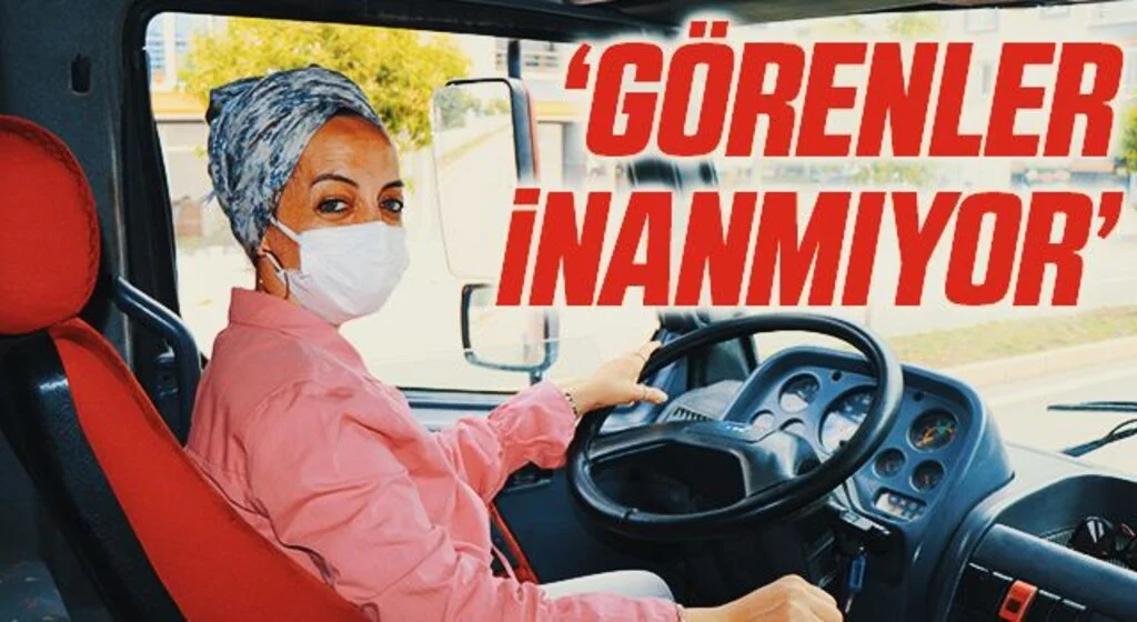 Samsun'un tek kadın ağır vasıta direksiyon öğretmeni
