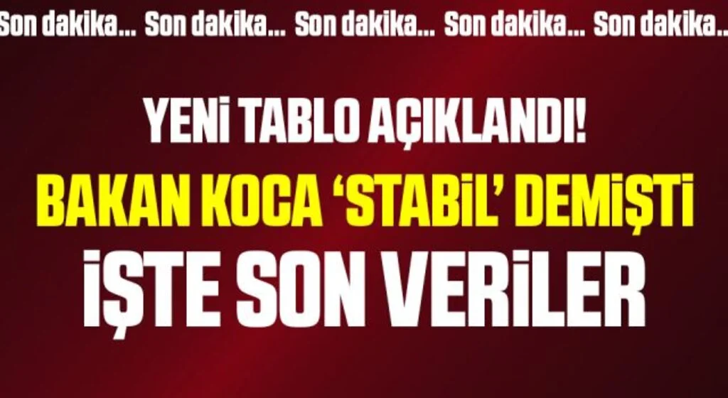 Son Dakika: 24 Haziran koronavirüs tablosu açıklandı