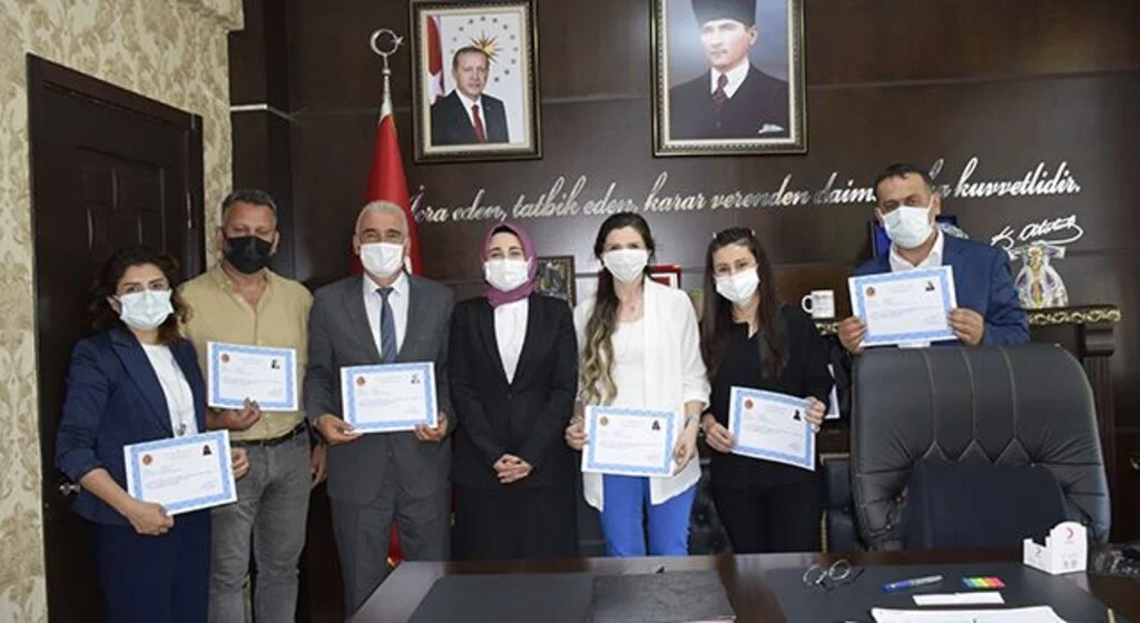Tarım danışmanlarına  Teşekkür Belgesi 
