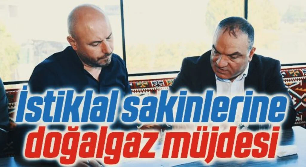 Tekkeköy'de İstiklal sakinlerine doğalgaz müjdesi