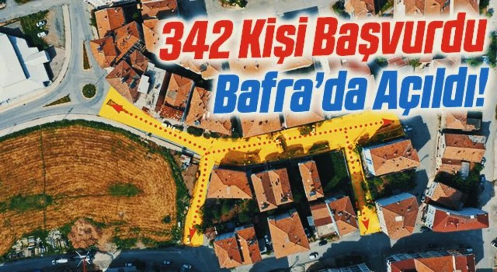 342 Kişi Başvurdu! Bafra'ya yeni semt pazarı