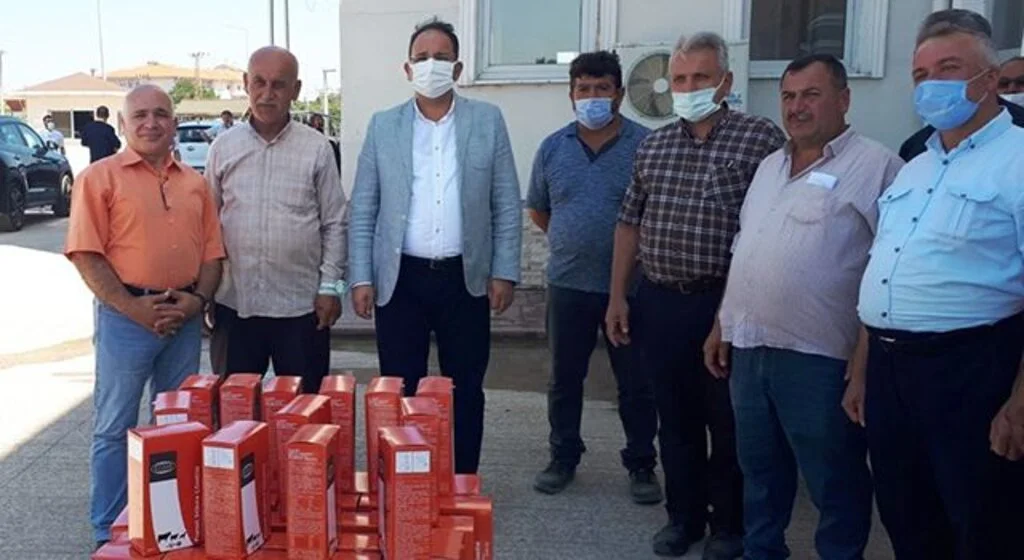 6 bin büyükbaş hayvan için kene ilacı dağıtıldı