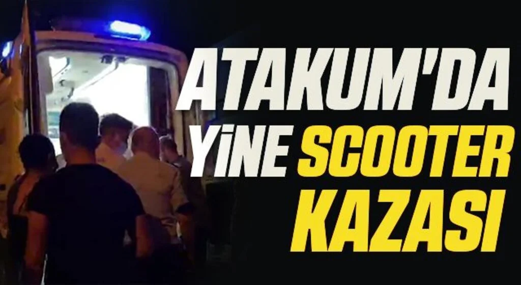 Atakum'da yine scooter kazası 