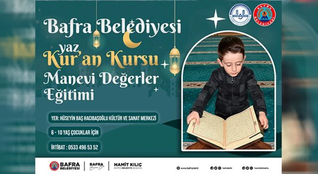 Bafra'da Manevi Değerler Kursu başlıyor