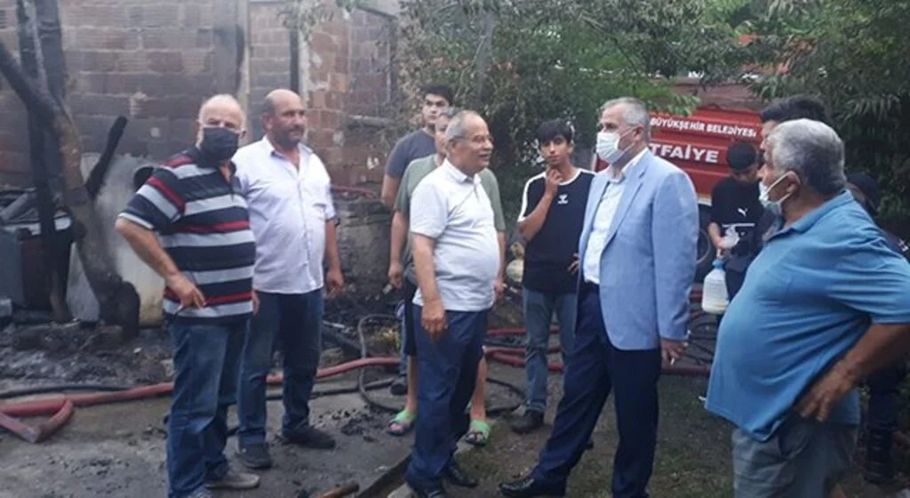 Başkan Kılıç’tan evi yanan aileye destek
